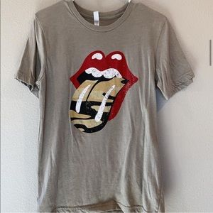 camo rolling stones short sleeve